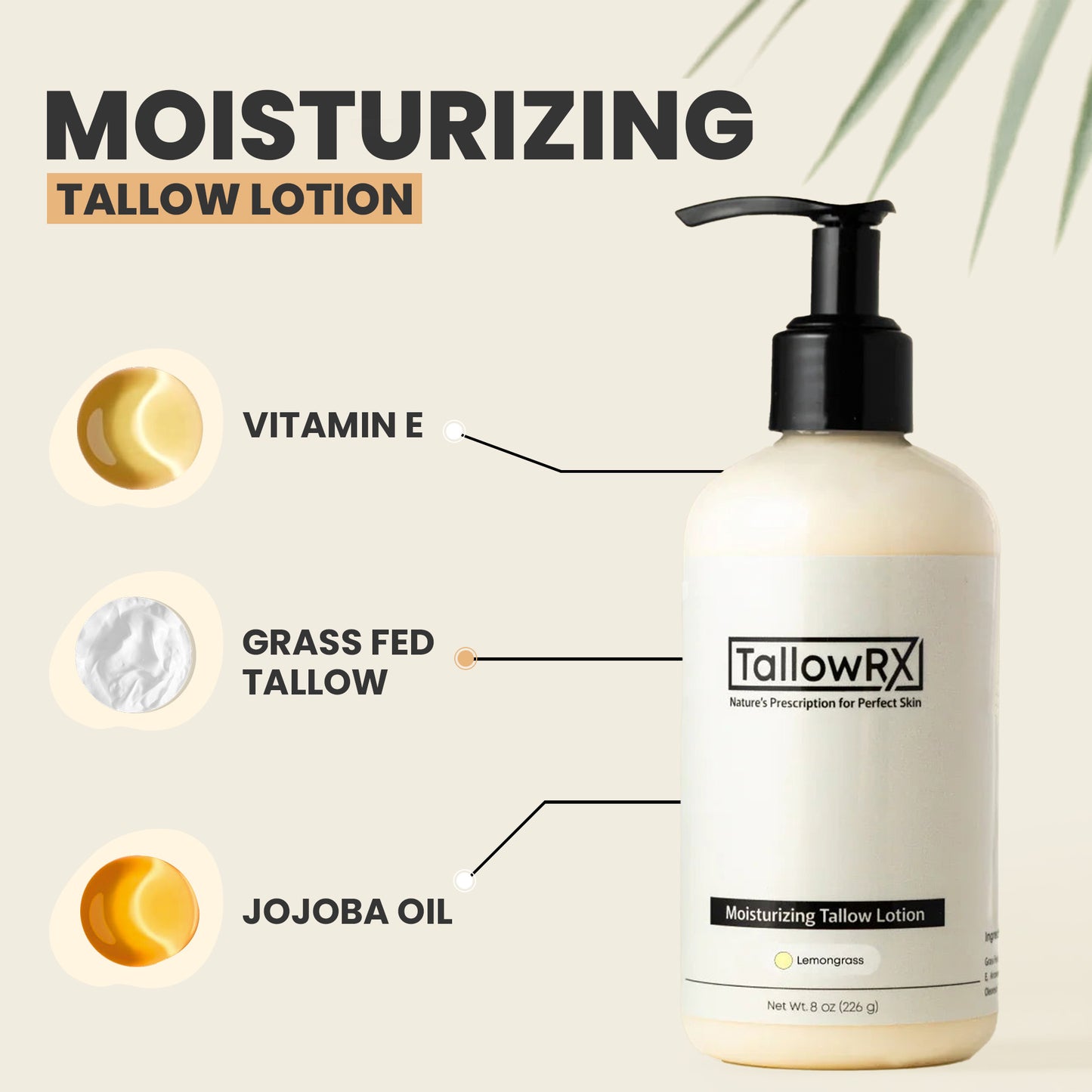 Tallow Lotion - 8 oz
